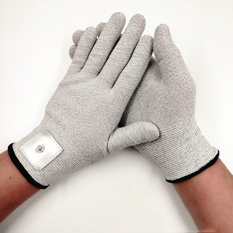 Conductive Leather Physiotherapy Gloves for Pain Relief