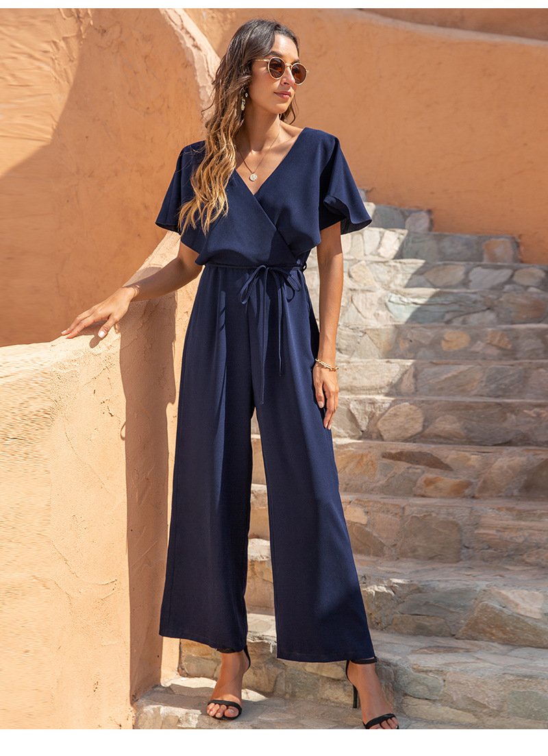 Casual High Waist Loose Jumpsuit for Women