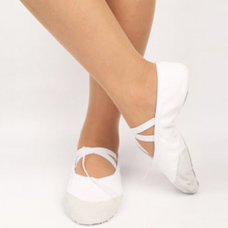 Kids' Lightweight Exercise Shoes with Leather Soles