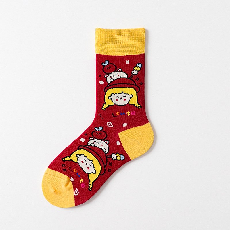 Colorful Cartoon Socks for Women