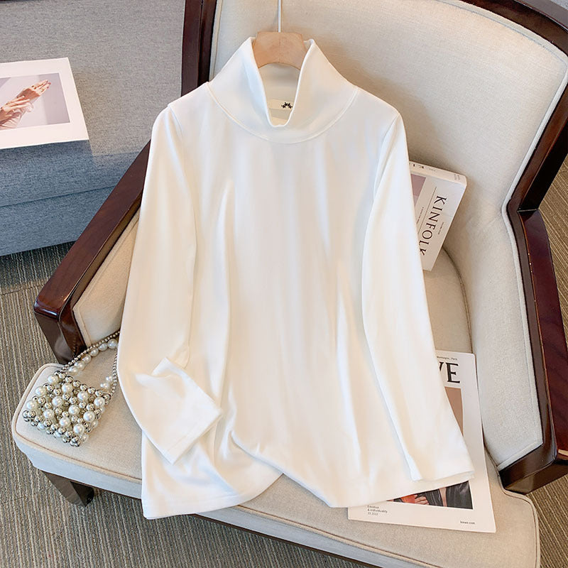 Plus Size Turtleneck Long Sleeve Top
