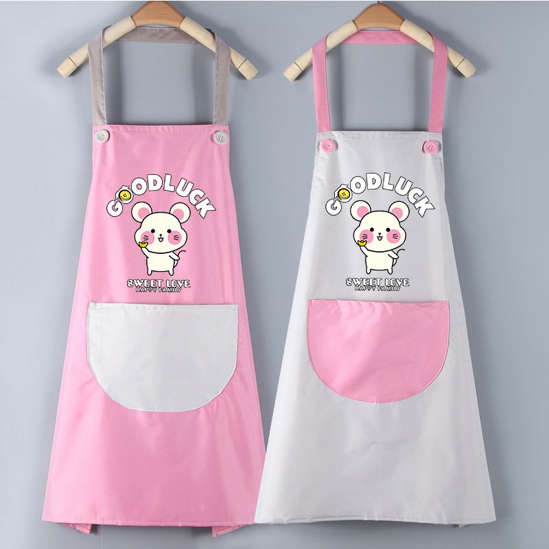 Waterproof Cartoon Apron Cleaning Overalls