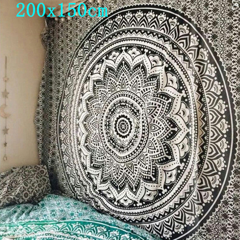 Yin Yang Mandala Tapestry