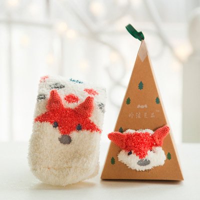Cozy Winter Socks for Women - Christmas Cartoon Designs