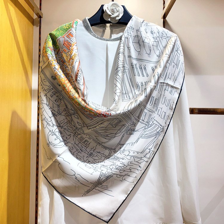 Luxury Silk Square Scarf