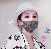 Rhinestone Decorative Face Masks for Women