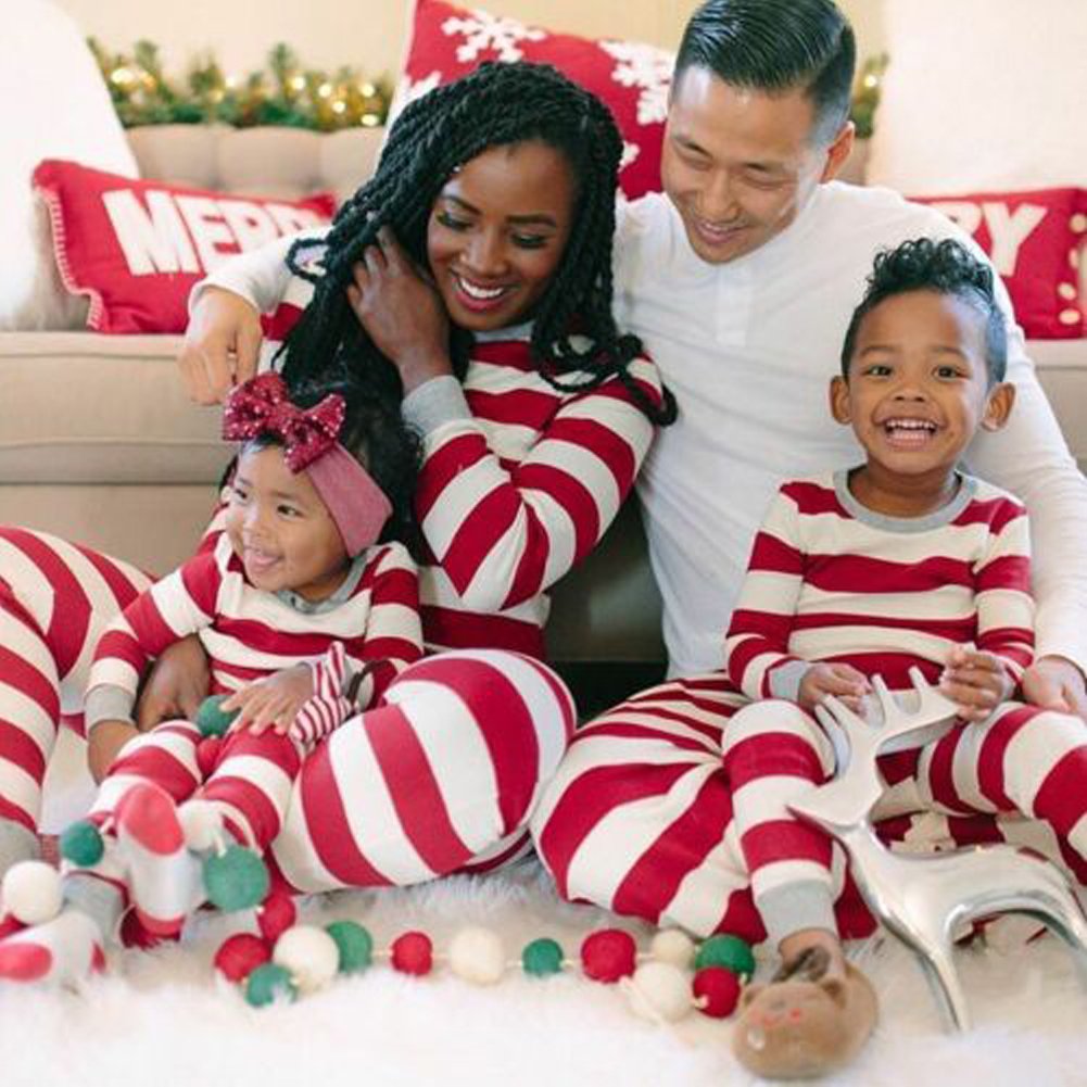 Cozy Family Stripes Suit Set