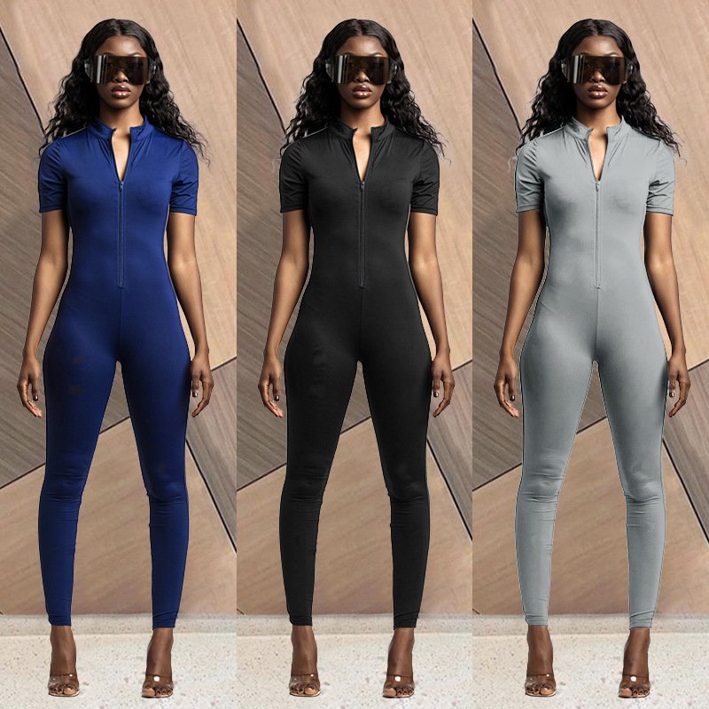 Casual Solid Color Jumpsuit for Women