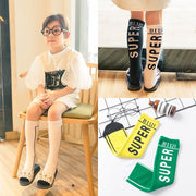Soft Combed Cotton Kids' Socks - Long Tube, Breathable & Absorbent