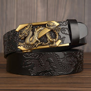 Stylish Carved Leather Men's Belt