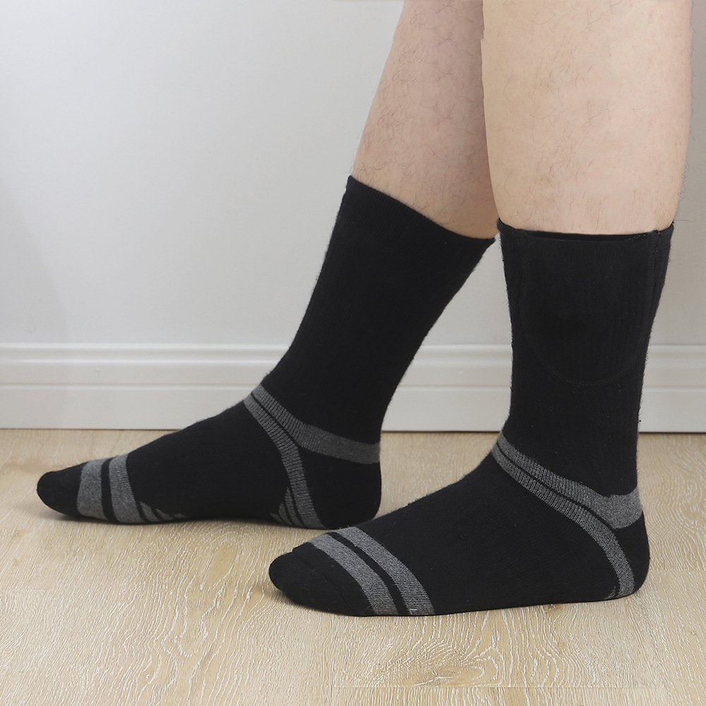 Warm Feet Anywhere: USB Rechargeable Socks with Foot Warmers