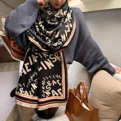 Warm Double-Sided Autumn Scarf