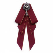 Campus Style White Shirt Bow Tie for Women