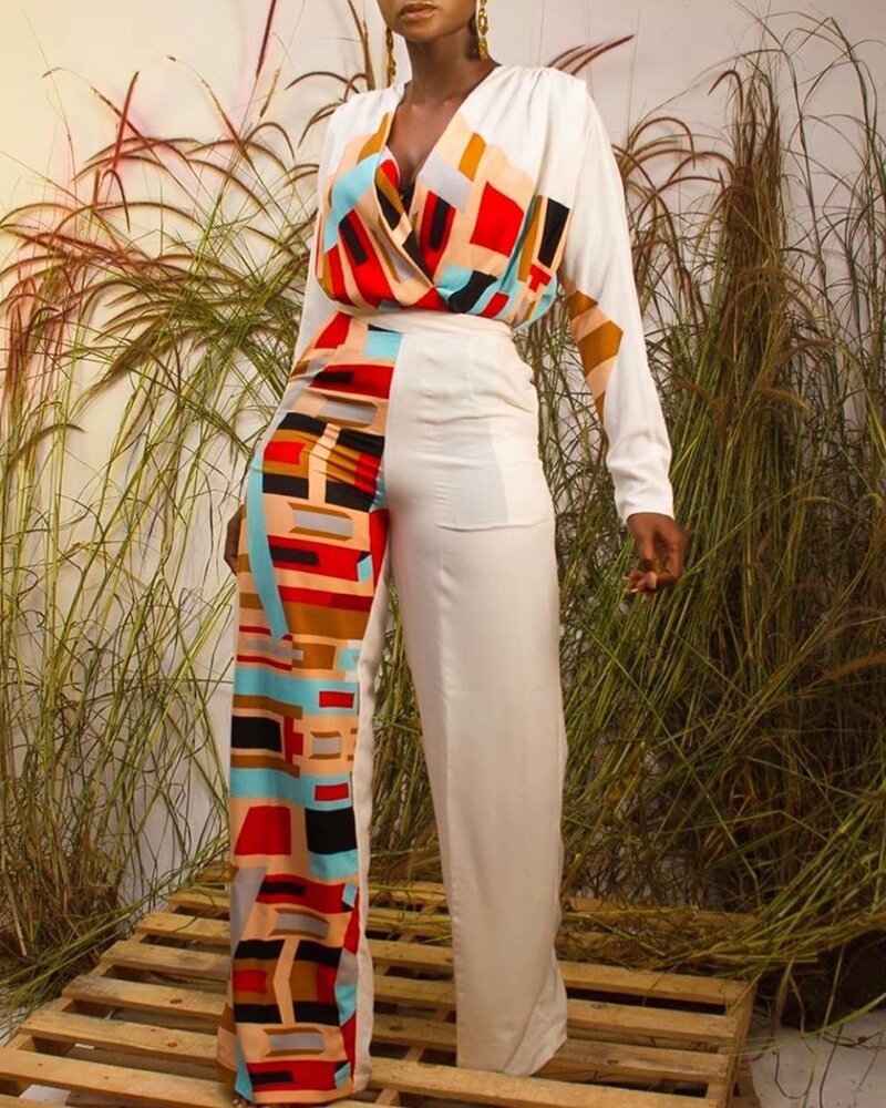 High-Waist Fashion Jumpsuit with Wide Legs