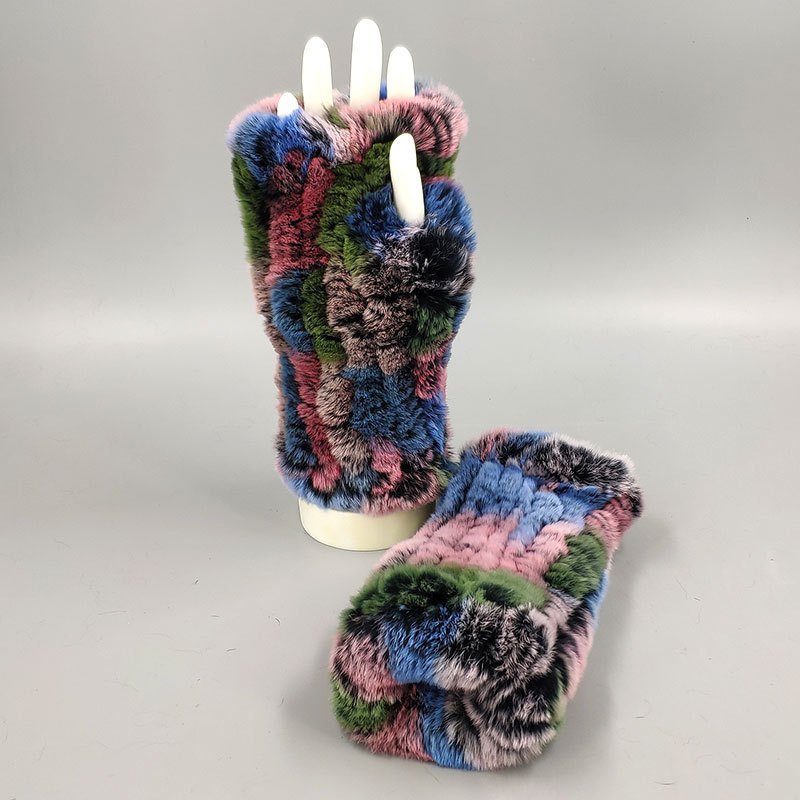 Warm Mid-Length Women's Gloves for Winter