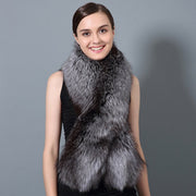 Luxurious Fox Fur Scarf for Women - Warm Winter Accessory