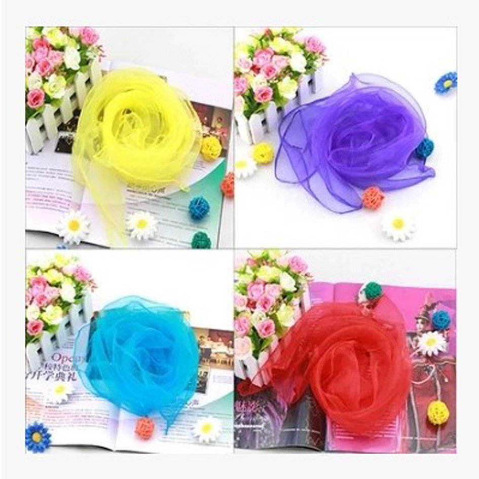 Vibrant Square Gauze Scarf for Women