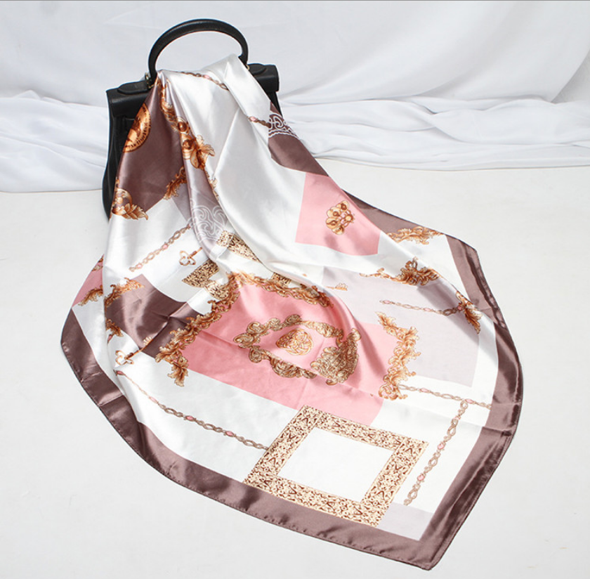 Elegant Floral Silk Scarf