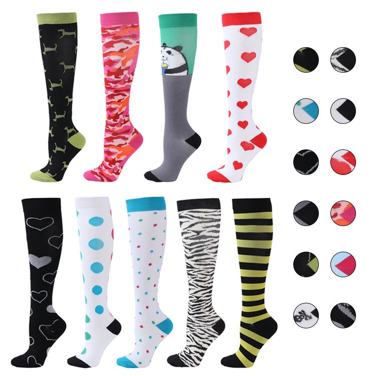 Comfy Patterned Compression Socks for Women