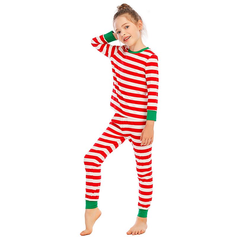 Cozy Red & White Striped Kids' Pajamas Set