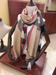 Warm Plaid Scarf Shawl