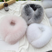 Warm Fox Fur Collar for Men & Women