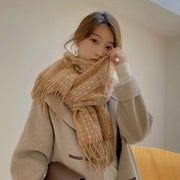 Cozy Plaid Shawl Scarf