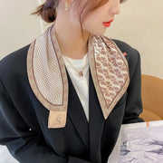 Long Silk Scarf for Women - Decorative Mid-Length Wrap