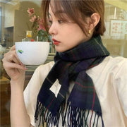 Warm Plaid Scarf