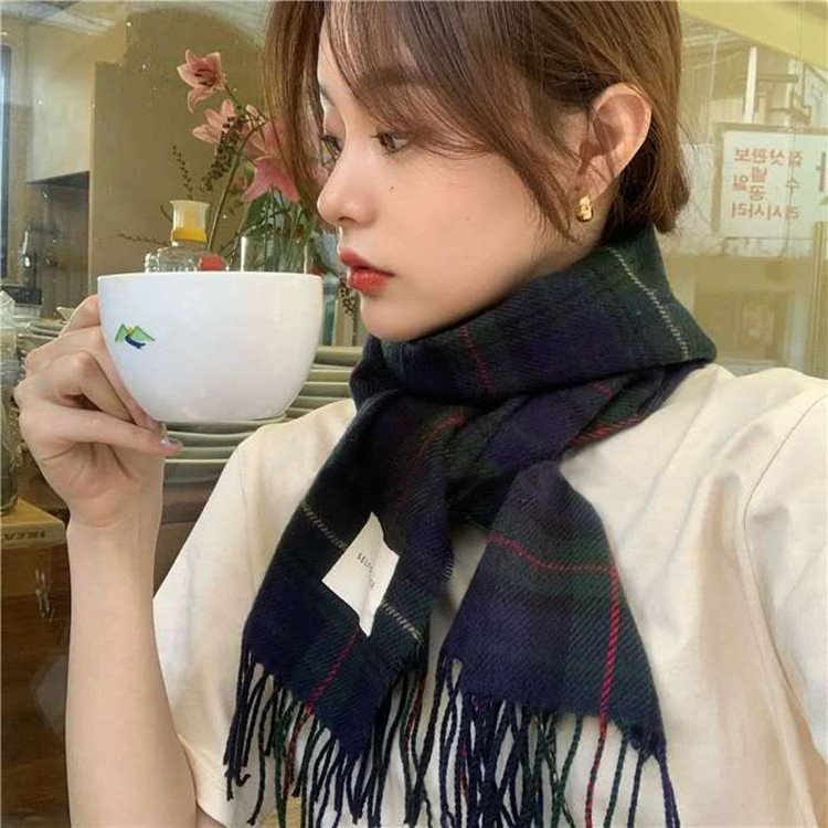 Warm Plaid Scarf