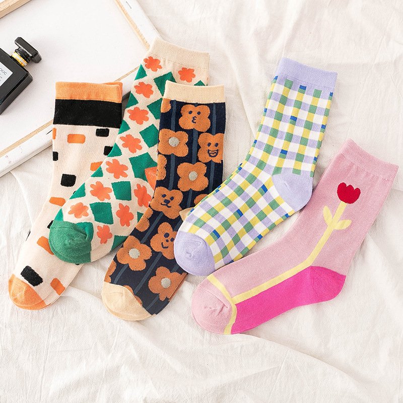 Moroccan Wild Print Women's Four-Season Socks