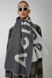 Wool Logo Woven Scarf for Men & Women - Autumn Winter Style