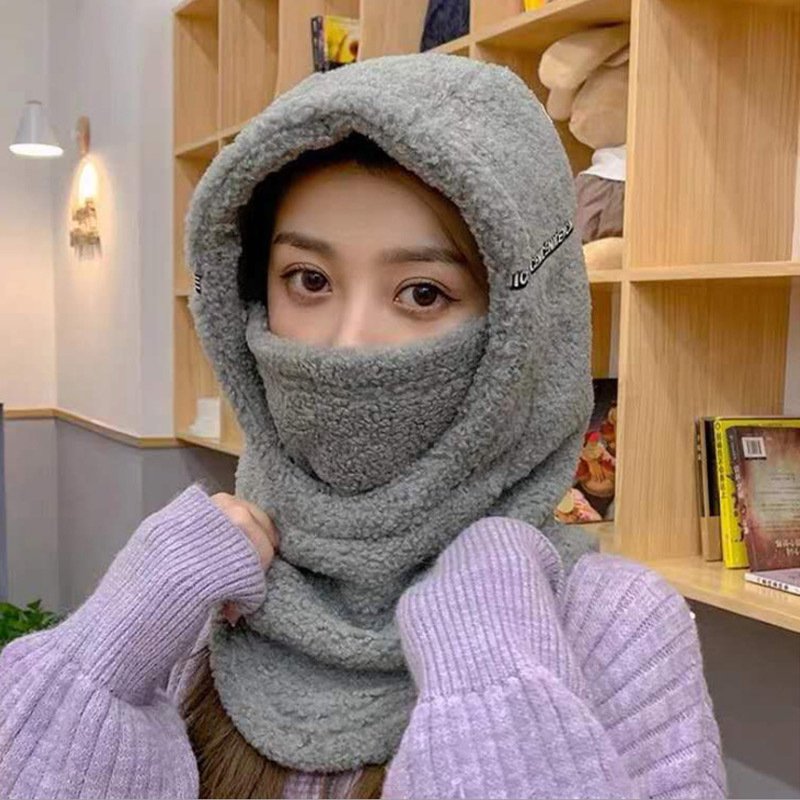 Windproof Hood Earmuffs for Women - Waterproof Fleece Warmth