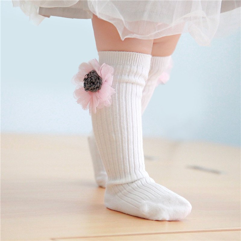 Neon Cartoon High Socks for Kids