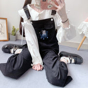 Korean-Style Corduroy Overalls for Women