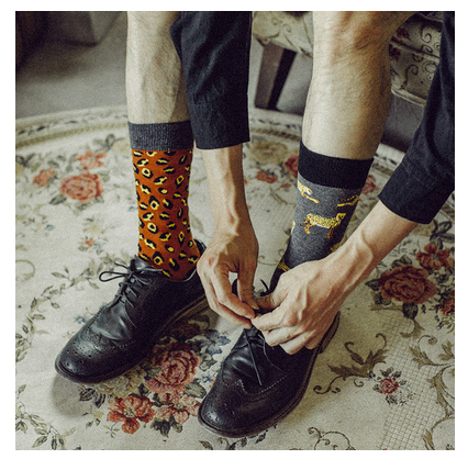 Men's Long Tube Street Socks - Moisture Wicking Cotton