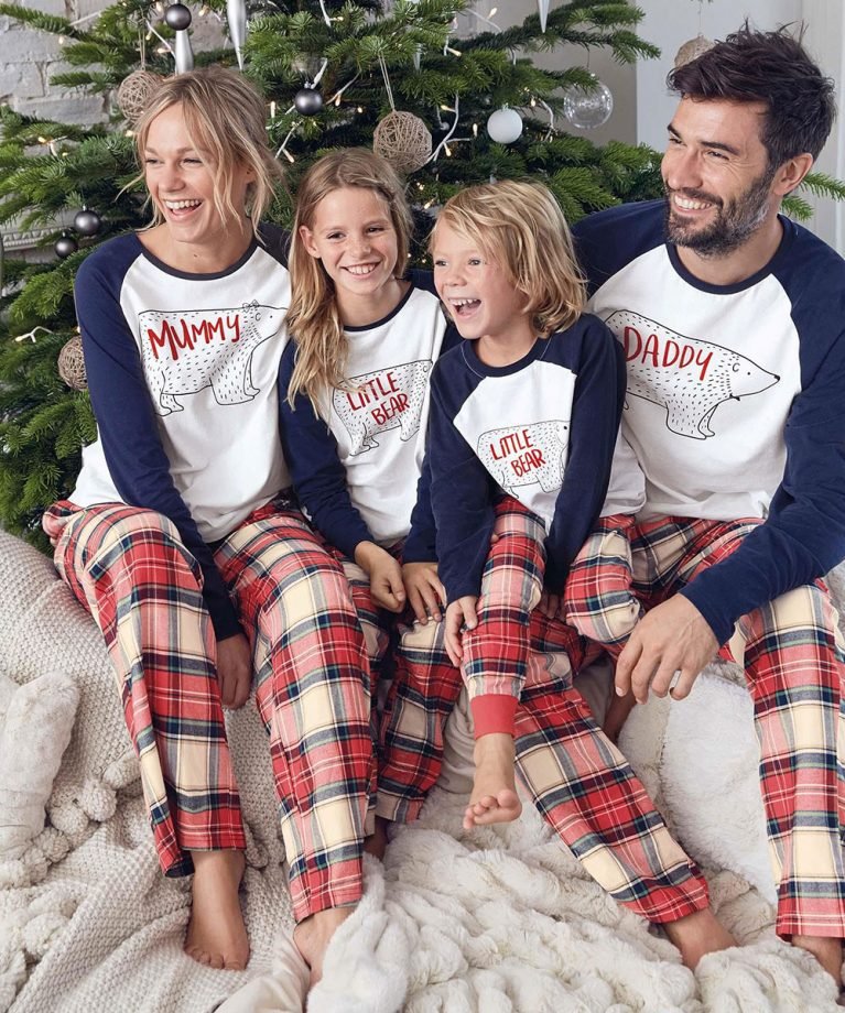 Cozy Christmas Bear Pajamas for Family