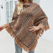 Cozy Striped Cloak Sweater