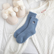 Warm Embroidered Squirrel Socks for Women