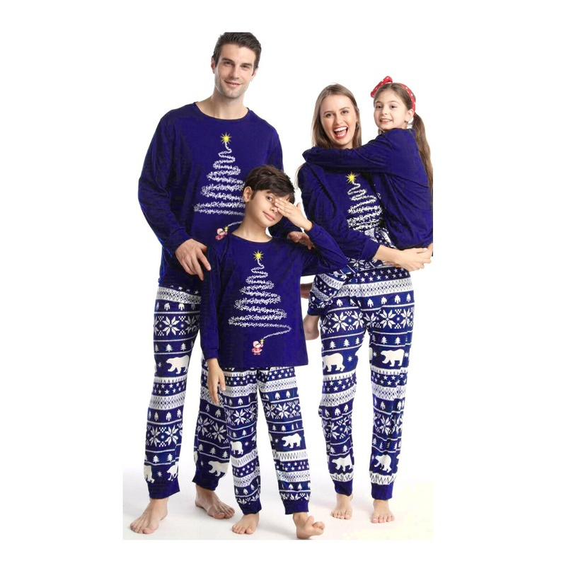 Cozy Animal Print Family Christmas Suit