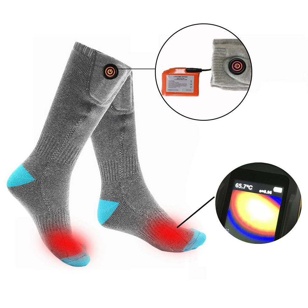 Warm Feet in Winter: Rechargeable Heated Socks