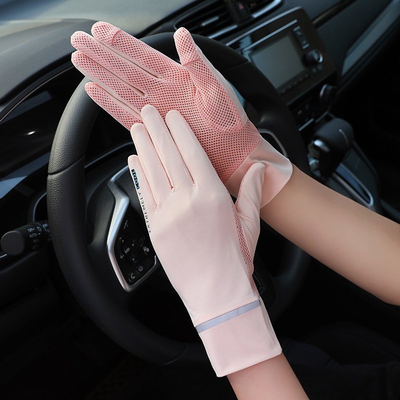 Sun Protection Ice Silk Gloves for Women - Thin Style UV Protection