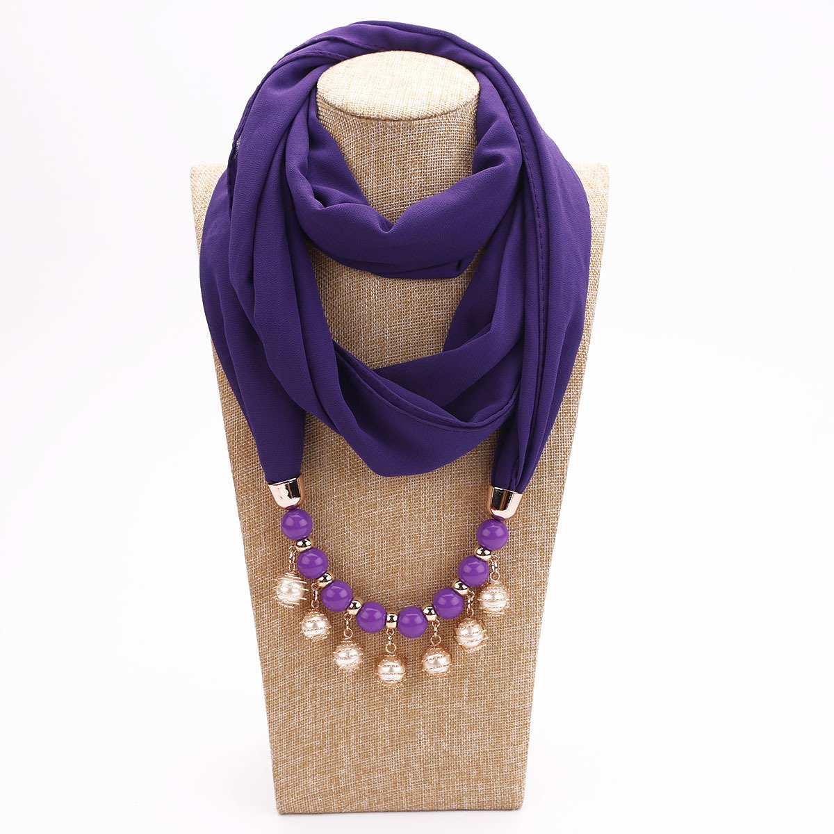 Chiffon Scarf Necklace for Women