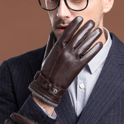 Men's Insulated Sheepskin Gloves for Cold Weather