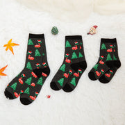 Cozy Cartoon Christmas Socks for Women & Kids