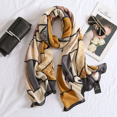 Warm Wild Check Pattern Long Scarf for Women