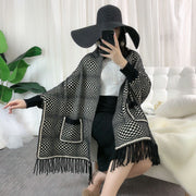 Luxurious Velvet Cape for Women - Western Style Cheongsam Wrap