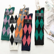 Autumn Grid Socks for Women