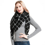 Warm Colorful Plaid Scarf for Men & Women