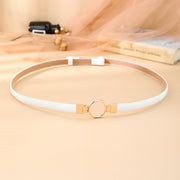 Adjustable Fashion Belt with Double Buckle